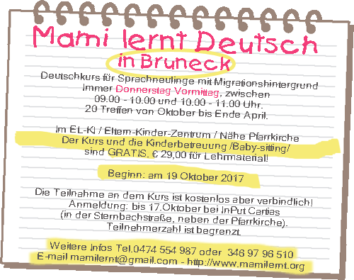 Mami lernt Bruneck